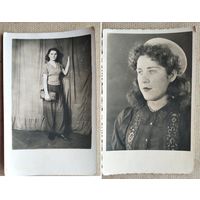 Два фото девушек-остарбайтеров. Берлин. 1944 г. 9х14 см. Цена за 2.