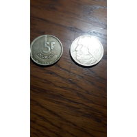 5 франков 1986,Бельгия