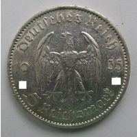 1935 г. 5 марок. A. Кирха. Германия. Рейх. Серебро.