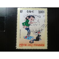 Франция 2001 день марки персонаж мультфильма
