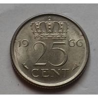 25 центов, Нидерланды 1966 г.