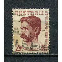 Австралия - 1949 - Генри Лоусон, писатель - [Mi. 197] - полная серия - 1 марка. Гашеная.  (LOT AS17)