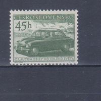 [1434] Чехословакия 1955. Автомобиль Татра. MNH. Кат.2 е.