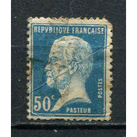 Франция - 1923/1924 - Луи Пастер 50С - (есть тонкое место) - [Mi.157] - 1 марка. Гашеная.  (Лот 49Dd)