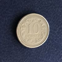Польша 10 грошей 1992