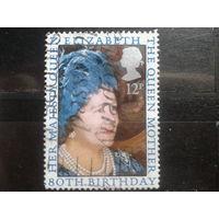 Англия 1980 80 лет королеве-матери Елизавете Михель-1,0 евро гаш