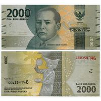 Индонезия. 2000 рупий (образца 2016 года, P155, UNC)