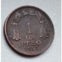Чили 1 песо, 1953 6-1-22