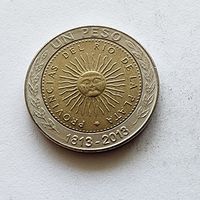 Аргентина 1 песо, 2013 200 лет первой национальной монете