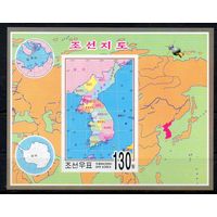 Административная карта Кореи КНДР 2005 год 1 блок