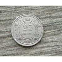 Werty71 Белиз 25 центов 2003