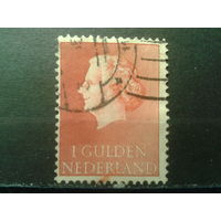 Нидерланды 1954 Королева Юлиана 1 гульден