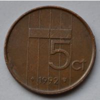Нидерланды, 5 центов 1992 г.