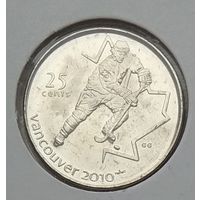 Канада 25 центов 2007 г. XXI зимние Олимпийские Игры. Ванкувер 2010. Хоккей. В холдере