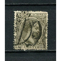 Испания (Королевство) - 1889 - Король Испании Альфонсо XIII - 30C - [Mi.195] - 1 марка. Гашеная.  (Лот 81CA)