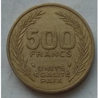 Джибути 500 франков 1991 г.