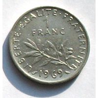 Франция, 1 франк 1969