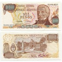 Аргентина. 1000 песо (образца 1976 года, P304d, UNC)