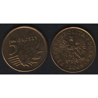 Польша y278 5 грош 2009 год (mw) (f0