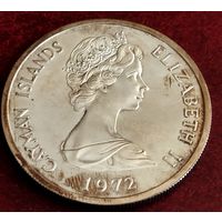 Серебро 0.925! Каймановы острова 5 долларов, 1972-1986
