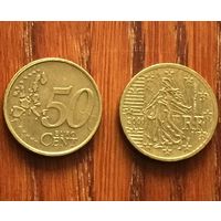 Франция, 50 евроцентов 2001