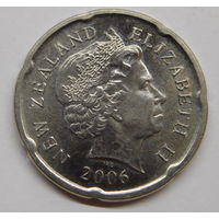 Новая Зеландия 20 центов 2006 г