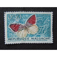 Мадагаскар 1960 г. Бабочки.