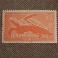 Гвинея 1954. Испанская колония. Морская черепаха