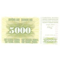 Босния и Герцеговина 5000 динаров образца 1993 года UNC p16a