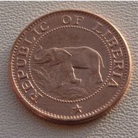 Либерия. 1 цент 1975 год KM#13 "Слон"