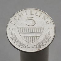Австрия 5 шиллингов 1961