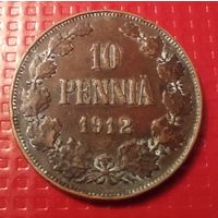 Финляндия 10 пенни 1912 г. #20824