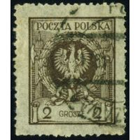Орел в лавровом венке Польша 1924 год 1 марка