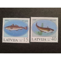 Латвия 2002 рыбы полная серия