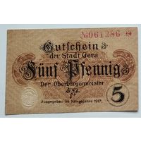 Германия, Нотгельд Gera 5 пфенингов 1917 --197