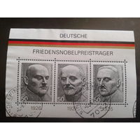 ФРГ 1975 Немцы - Нобелевские лауреаты Михель-2,5 евро гаш.
