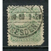 Германия - Дрезден (Ганза) - Местные марки - 1888 - Архитектура 10Pf - (есть тонкое место) - [Mi.85] - 1 марка. Гашеная.  (Лот 67Dd)