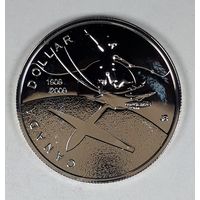Канада 1 доллар 2009  100 лет полёту в Канаду