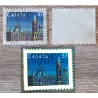 Канада 1988 Парламент. 37С. 24 x 20 мм.Без перфорации левая сторона.