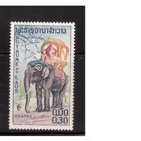 Лаос-1958,(Мих.76) **  , Фауна, Слоны
