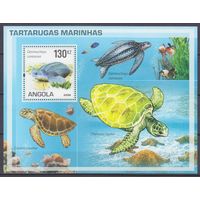 2007 Ангола 1798/B123 Морская фауна 7,50 евро