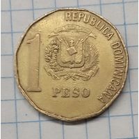Доминиканская республика 1 песо 1992г. km80.2
