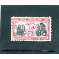 Новая Зеландия. Ми-254.100 лет независимости Новой Зеландии.Кругосветное плавание Капитана Кука и открытие Новой Зеландии в 1769 году.Барк Индевор. 1940.