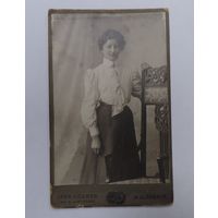 Фото девушки до 1917г. Германия. Размер 6.3-10.3 см.