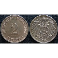 YS: Германия, Рейх, 2 пфеннига 1906G, KM# 16