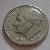 10 центов (дайм) США 1994 D