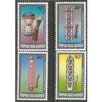 Папуа Новая Гвинея. Церемониальные щиты. 1984г. Mi#479-82. Серия.