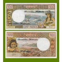 [КОПИЯ] Новые Гебриды 100 франков 1977 г.
