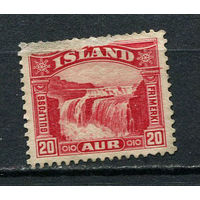 Исландия - 1931 - Водопад 20А - (с повреждением) - [Mi.151] - 1 марка. Чистая без клея.  (Лот 22DW)-T2P3