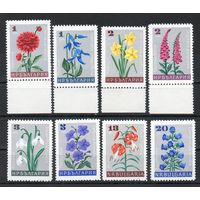 Цветы Болгария 1966 год серия из 8 марок